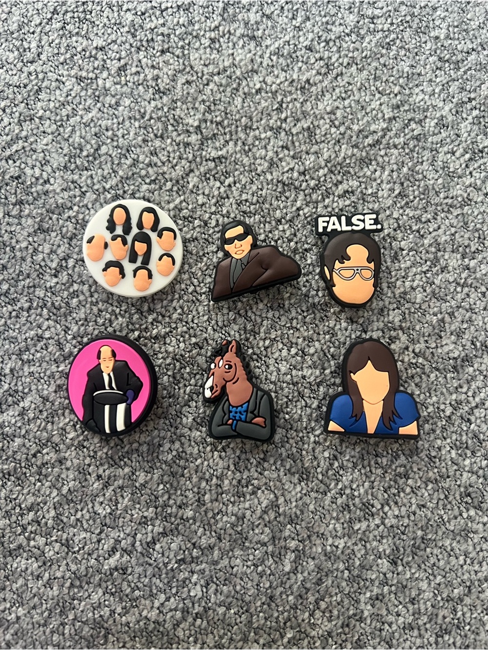 Office croc charms 6pcs